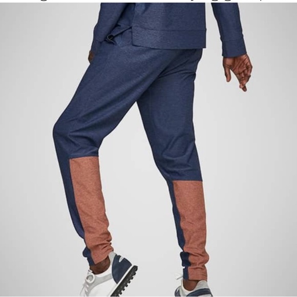 Mens Outdoor Voices two-tone runningman sweats
